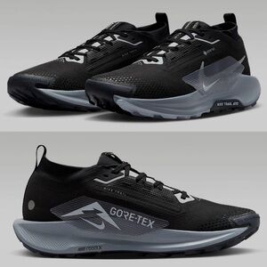 Nike Pegasus 🔥 Trail 5 GORE-TEX Black Wolf Grey Running Shoes FQ0908-001 Sz 13